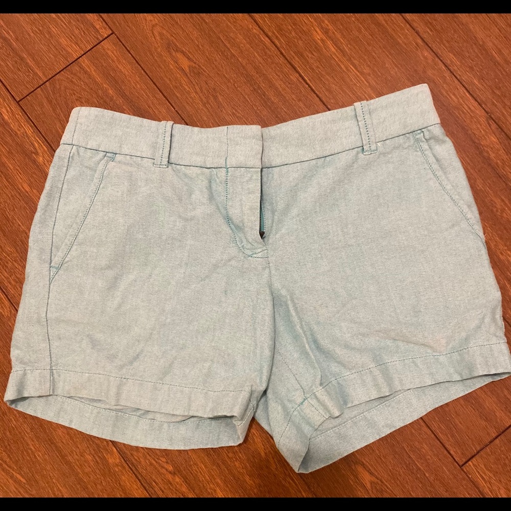 {J. Crew} Tiffany blue shorts